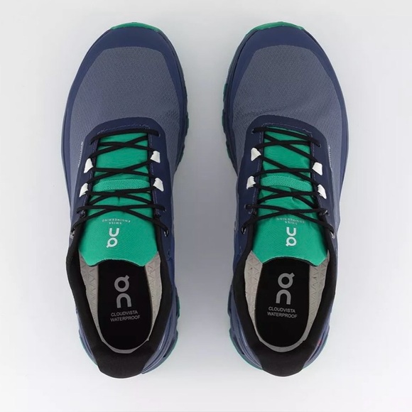 On Cloudvista CloudTrax Waterproof Trail Running Shoes Metal Denim 74.98277 12.5 - Picture 11 of 12